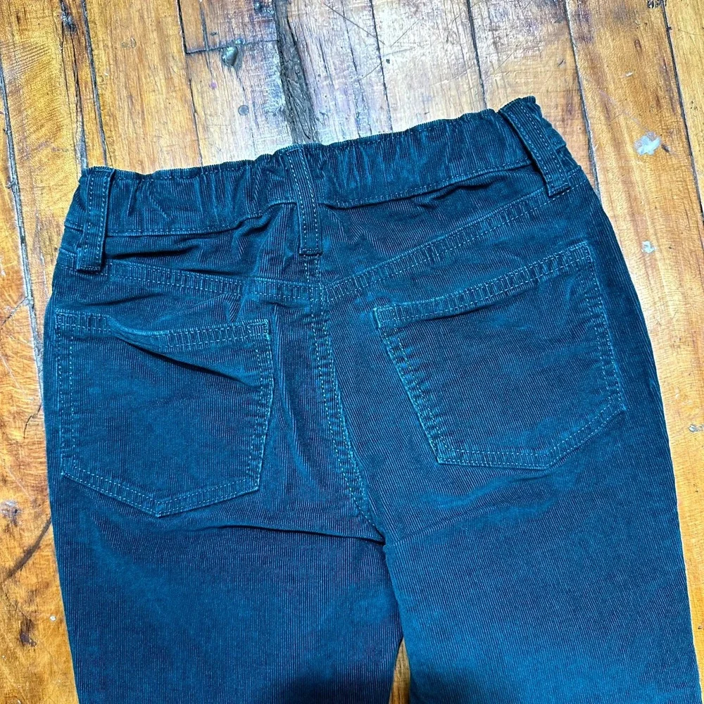 Old Navy Pants Girls Size 10 Teal Corduroy Stretch High Rise Flared Leg Retro